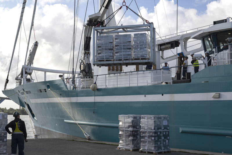 Sellerie extérieure pour navire militaire