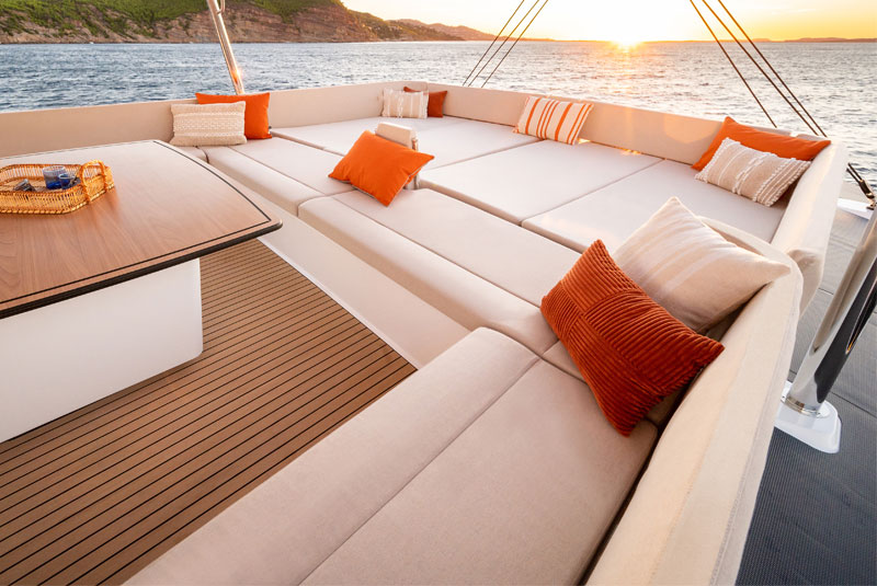 Sellerie extérieure pour catamaran